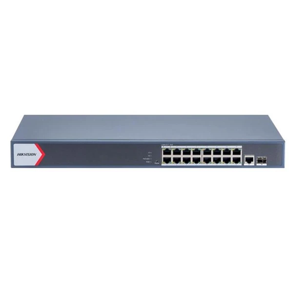 Hikvision DS-3E1518P-EI/M 16Port Gigabit 1x Sfp Poe Yönetilebilir 130W Switch ürün görseli 1
