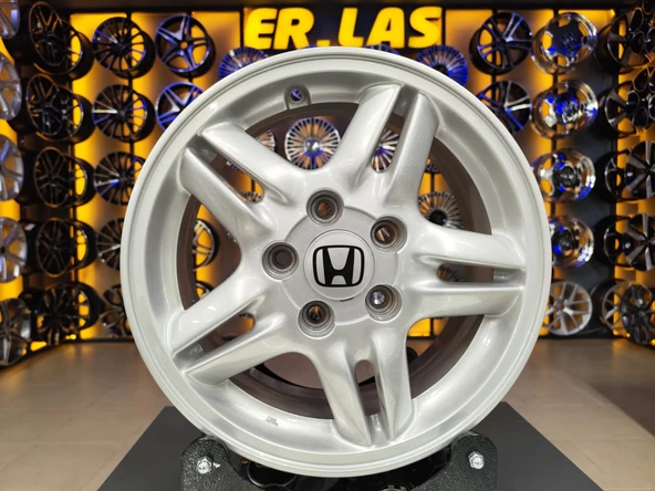 4 Adet HONDA ORIJINAL 6*15 5*114.3 ET50 64.1 SILVER JANT REVİZE EDİLMİŞ (Takım) ürün görseli 1