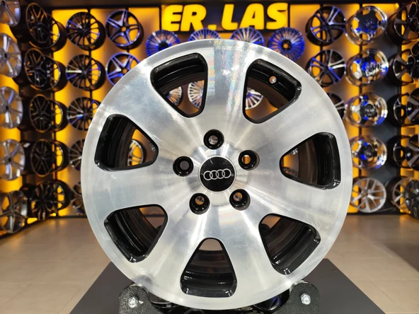 4 Adet AUDİ ORIJINAL 7.5*15 5*112 ET35 57.1 BLACK MACK JANT REVİZE EDİLMİŞ (Takım) ürün görseli 1