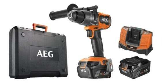 AEG BSB 18C3BL-502C 18 V Çift Akülü 5 Ah Darbeli Matkap ürün görseli 1
