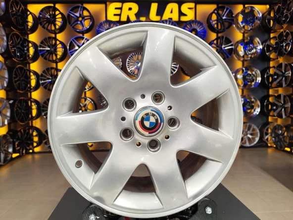 4 Adet BMW ORIJINAL 7*16 5*120 ET47 72.6 SILVER JANT REVİZE EDİLMİŞ (Takım) ürün görseli 1