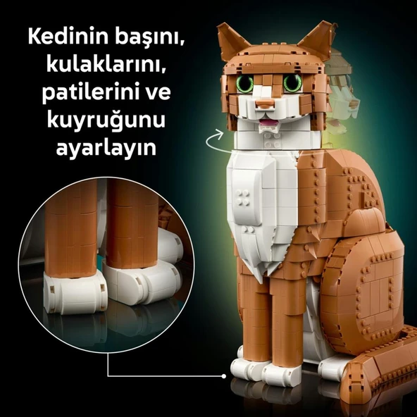 LEGO 21376  Ideas Turuncu Kedi - Resim 7