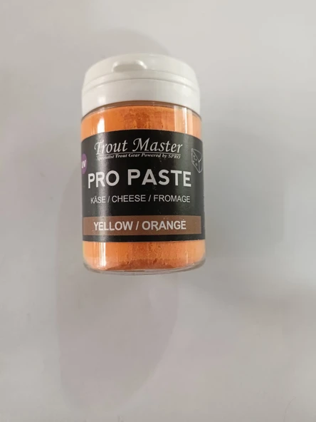 TROUT MASTER Pro Paste Peynir Aromalı Alabalık Hamur Yem/Yellow Orange ürün görseli 1
