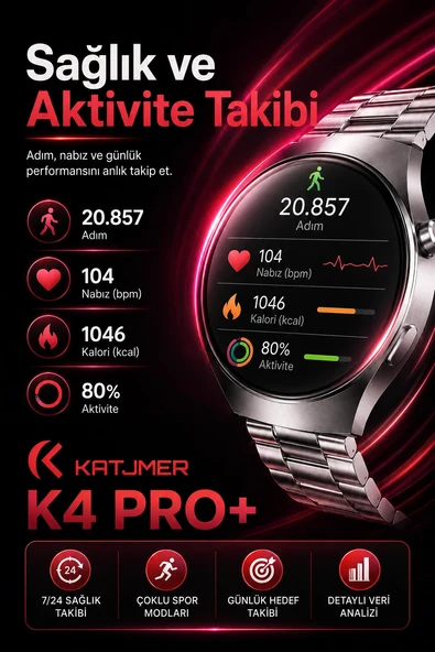 Metal Kasa Görünümlü Akıllı Saat Üç Farklı Kayışlı Bluetooth Bildirim Destekli ürün görseli 1