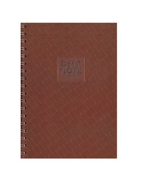 Özkan Deep Note 17x24 Spiralli Çizgili Defter 100 Yap Kahverengi ürün görseli 1