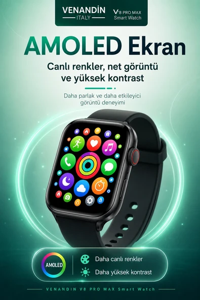 Çoklu Uygulama Destekli Bluetooth Akıllı Saat Dokunmatik Ekranlı Bildirim Özellikli ürün görseli 1