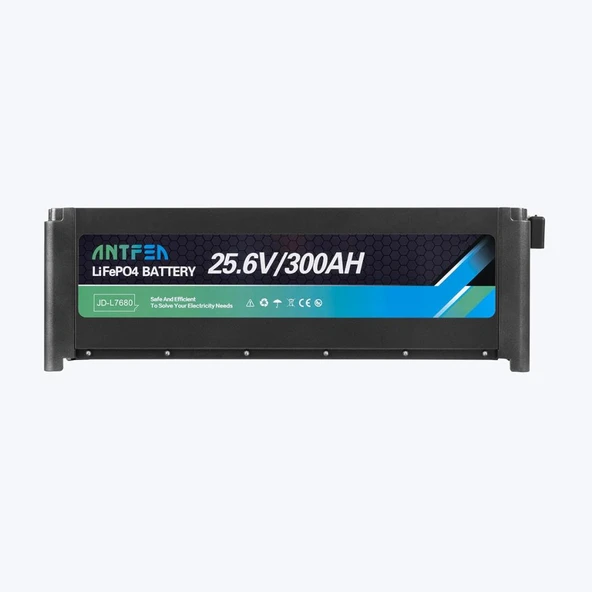 ANTFEA L7680 25.6V 300Ah 7.68 kwh İstiflenebilir Lityum Akü LiFePo4 ürün görseli 1
