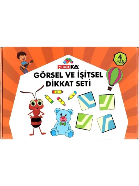REDKA GORSEL VE ISITSEL DIKKAT SETI 4 YAS RED-RD86 ürün görseli 1