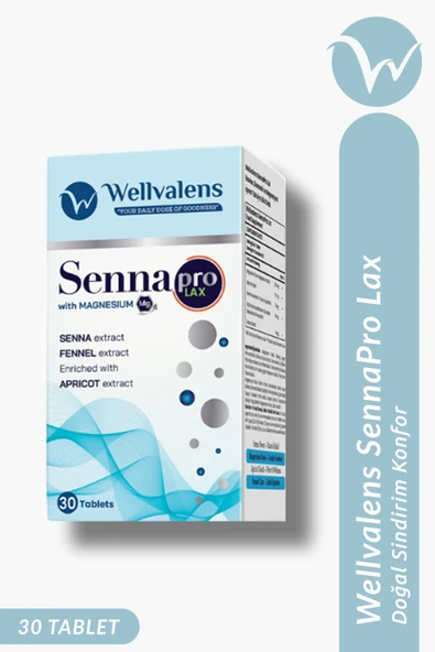 SennaPro Lax Sinameki, Magnezyum, Kayısı & Rezene ile Sindirim Konforu ve Bağırsak Desteği 30 Tablet ürün görseli 1