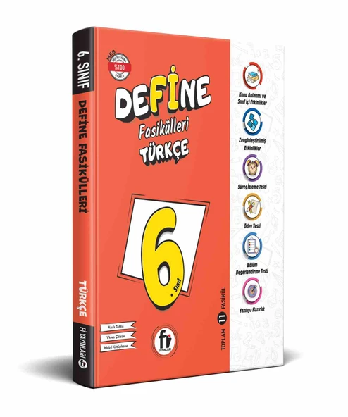 Fi Yayınları 6. Sınıf Türkçe Define Konu Anlatımlı Fasikül ürün görseli 1