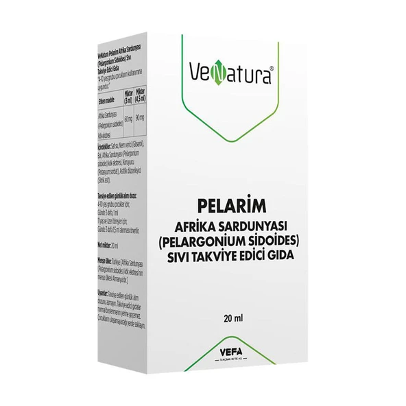 Pelarim Afrika Sardunyası Takviye Edici Gıda 20 ml ürün görseli 1