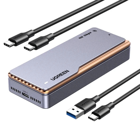 UGREEN 15976 CM642 USB4 M.2 NVMe SSD 40Gbps Harici M.2 Kutusu Alüminyum Alaşımlı Kasa ürün görseli 1