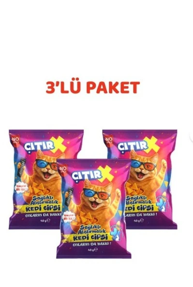 ÇıtırX Kedi Cipsi (40 Gr. X 3 Adet) ürün görseli 1
