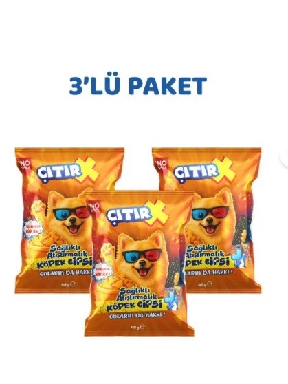 ÇıtırX Köpek Cipsi (40 Gr. X 3 Adet) ürün görseli 1