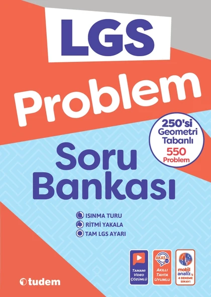 Tudem Yayınları 8. Sınıf Problem Soru Bankası ürün görseli 1