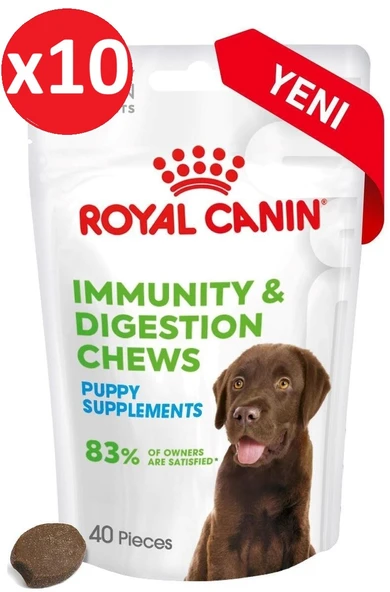 Royal Canin Immunity&Digestion Chews Bağışıklık ve Sindirim Sistemini Destekleyen Tamamlayıcı Köpek Ödül Maması 100g*10 Paket ürün görseli 1