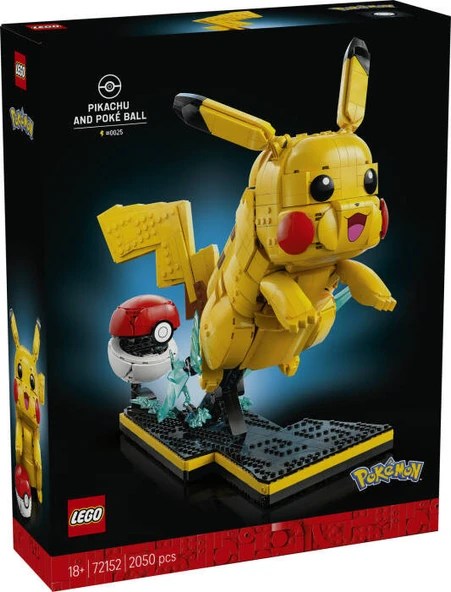 72152 LEGO Pokemon Pikachu ve Poke Topu ürün görseli 1