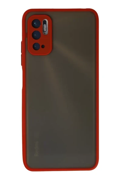 Newface Xiaomi Redmi Note 10 5G Kılıf Montreal Silikon Kapak - Kırmızı ürün görseli 1