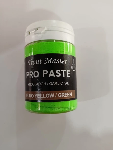 TROUT MASTER Pro Paste Sarımsak Aromalı Alabalık Hamur Yem-Fluo Yellow/Green ürün görseli 1