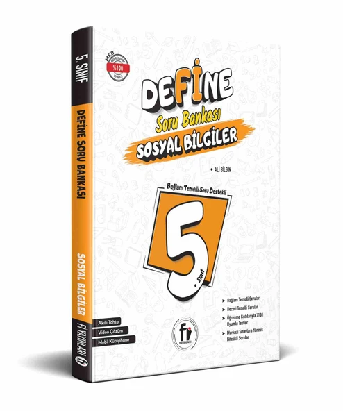 Fi Yayınları 5. Sınıf Define Sosyal Bilgiler Soru Bankası ürün görseli 1
