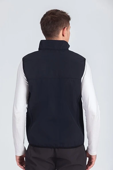 Softshell Dik Yaka Erkek Yelek - Resim 7