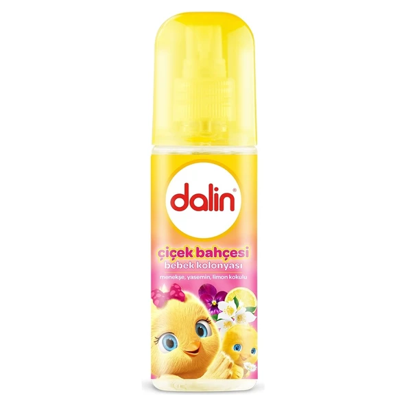 Bebek Kolonyası Çiçek Bahçesi Menekşe Yasemin Limon Kokulu 150 ml Cam Şişe ürün görseli 1