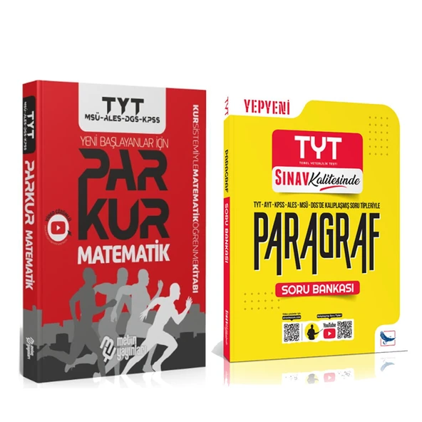 Metin TYT Matematik ve Sınav Yayınları Paragraf Soru Bankası Seti 2 Kitap ürün görseli 1
