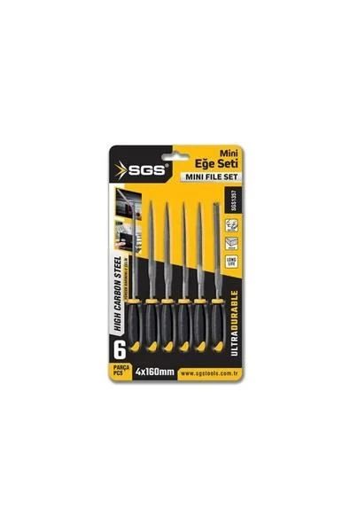 SGS 1357 EĞE ÜÇGEN MİNİ SETİ 6 PARÇA 4*160MM ürün görseli 1