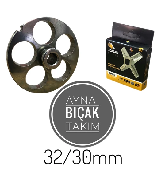Kıyma Makine Ayna Bıçak Takım 32/30mm ürün görseli 1