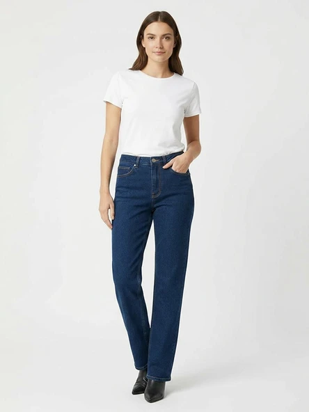 Sisley   Streç Pamuklu Taş Yıkama Slim Fit Denim Pantolon Kadın Haki Yeşili Denim Pantolon - 325P4MCPLE046 ürün görseli 1