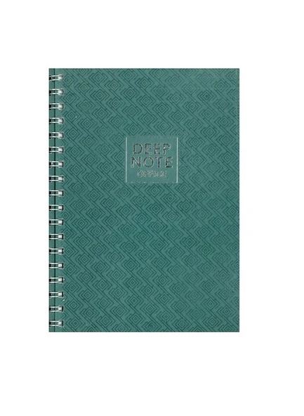 Özkan Deepnote 17x24 Spiralli Çizgisiz Defter 100 Yap. Yeşil ürün görseli 1