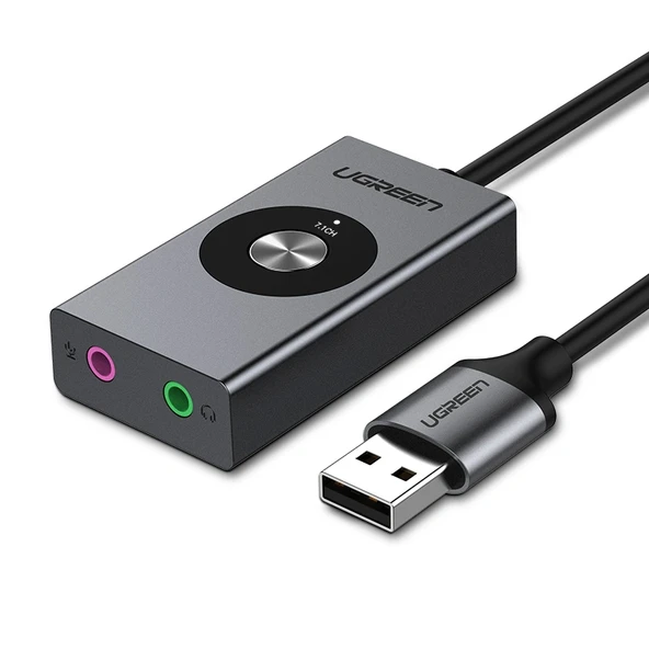 UGREEN 50711 CM190 USB-A 7.1 Kanallı Ses Kartı Ses Adaptörü ürün görseli 1