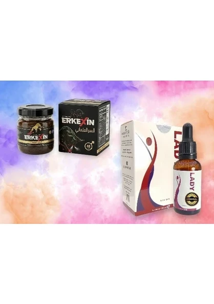 Erkexin Ballı Bitkisel Karışımlı Macun 43 Gram + Lady Era 30 ml Bayan vücut geliştirme takviye ve enerji takviyesi Damla ürün görseli 1