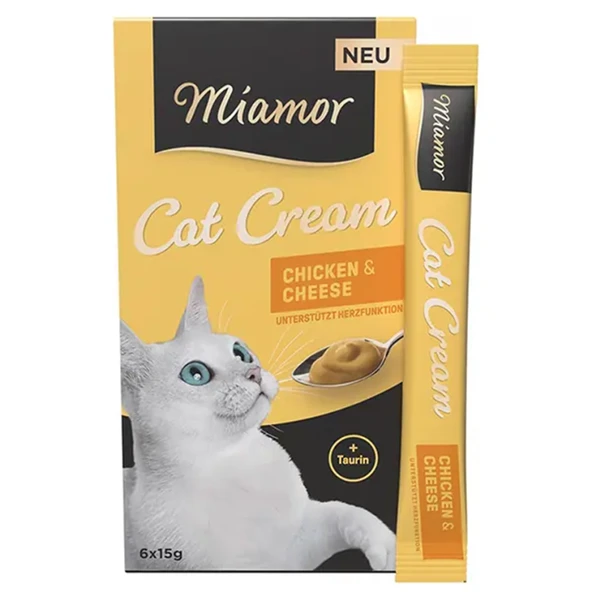 Mıamor Cream Tavuk Peynirli Kedi Ödülü 6x15 Gr ürün görseli 1
