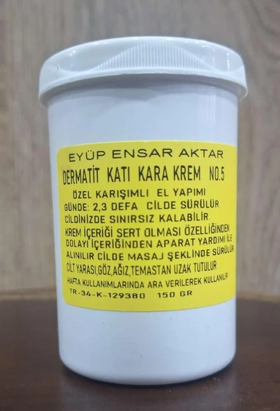 EYÜP ENSAR  KATI KARA KREM 150 GR. - Resim 2