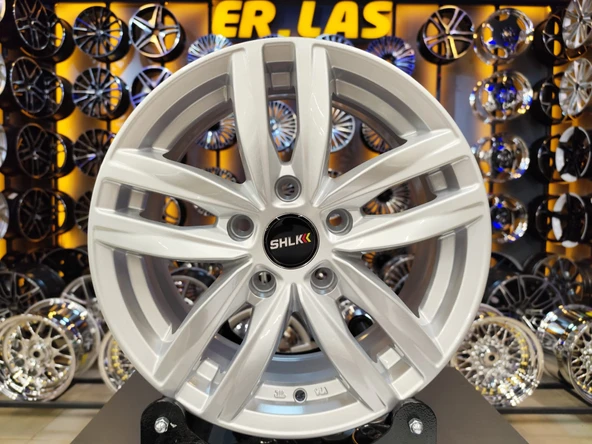 4 Adet SLK-1611 6,5*15 5*112 ET45 57,1 SILVER JANT XL (Takım) ürün görseli 1