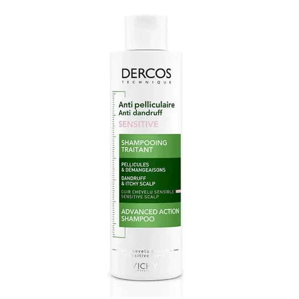 Vichy Dercos Hassas Saçlar İçin Kepeğe Karşı Etkili Bakım Şampuanı 200 Ml ürün görseli 1