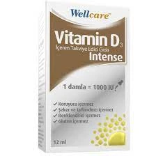 Wellcare Vitamin D3 Intense 1000 IU 12 ml ürün görseli 1