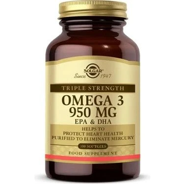 Solgar Omega-3 950 mg 100 Kapsül ürün görseli 1