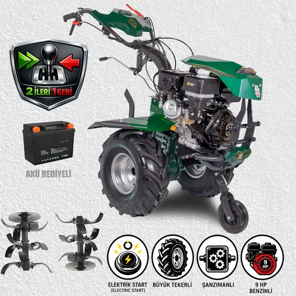 KAAN 39S DELUX MARŞLI 9 HP ÇAPA MAKİNESİ ürün görseli 1