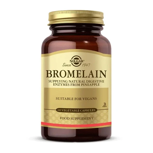 Solgar Bromelain 150 mg 60 Kapsül ürün görseli 1