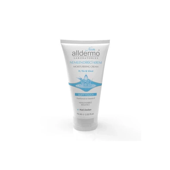 Alldermo Nem. El, Yüz, Vücut Krem Soft Touch 75Ml ürün görseli 1