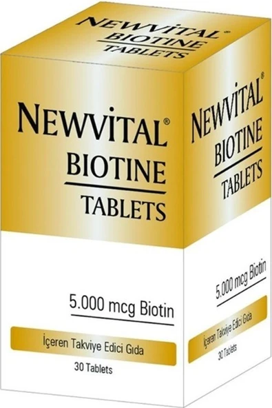 Newvital Biotine 5000 mcg 60 Tablet ürün görseli 1