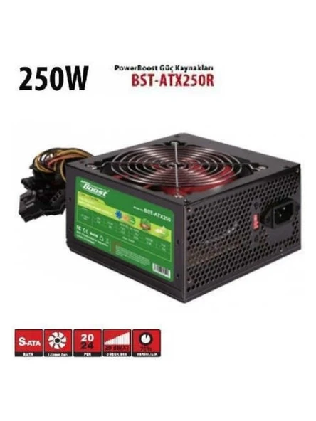 250W ATX POWER SUPPLY 368C-250 ürün görseli 1