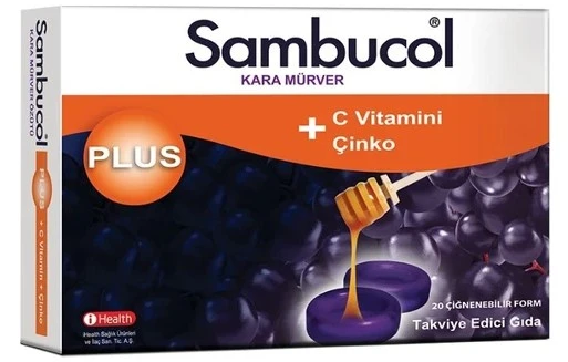 Sambucol Plus Efervesan 20 Pastil ürün görseli 1