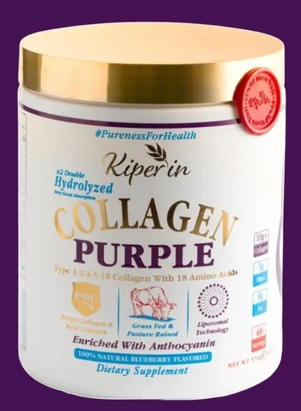 Kiperin Purple Collagen Toz 40 Günlük 575 gr ürün görseli 1