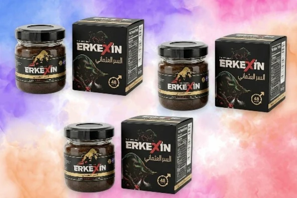 3 Kutu Orjinal 43 gr Erkexin Ballı Bıtkısel Karışım Macun ürün görseli 1