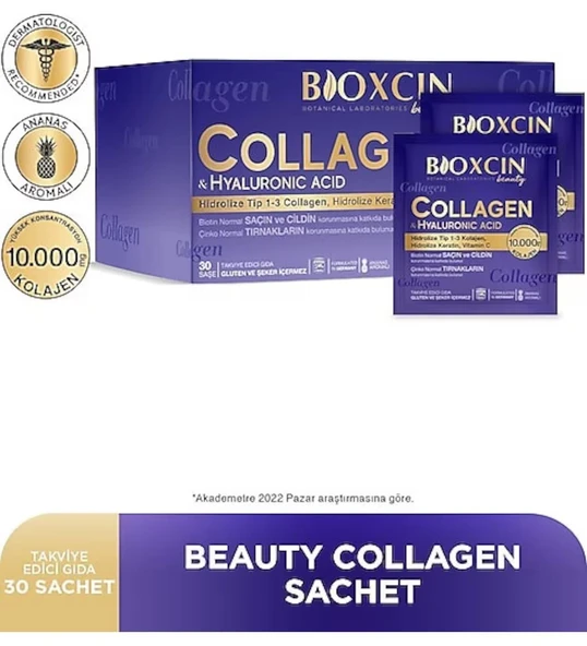 Bioxcin Beauty Collagen Hyaluronic Acid 30 Saşe ürün görseli 1