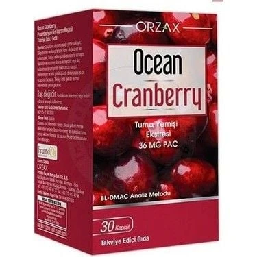 Ocean Cranberry Turna Yemişi Ekstresi 36 mg Pac 30 Kapsül ürün görseli 1