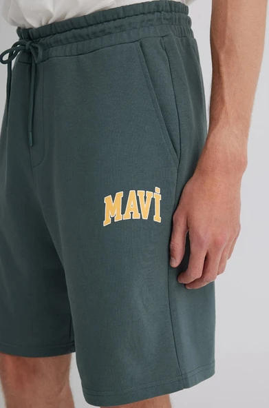 Mavi M0410224 Mavi Baskılı Erkek Şort - Resim 7